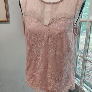 Blush Pink lace top